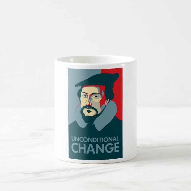 Élisez la tasse de Jean Calvin (Centre)