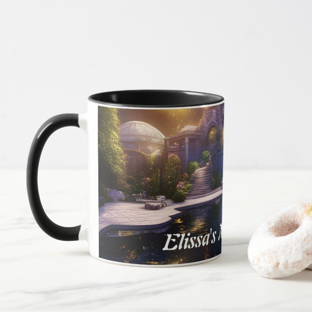 Elissa's Morning Brew Personalized Customizable Mug (With Donut)