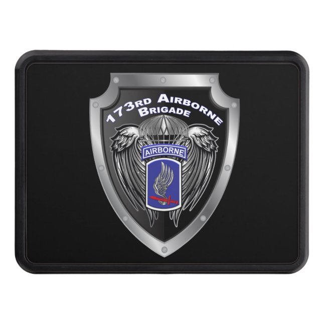 Elite 173rd Airborne Brigade Combat Team Trailer Hitch Cover (Front)