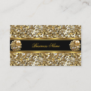 Elite Business Gold Elegant Glitter Jewel 2 Card