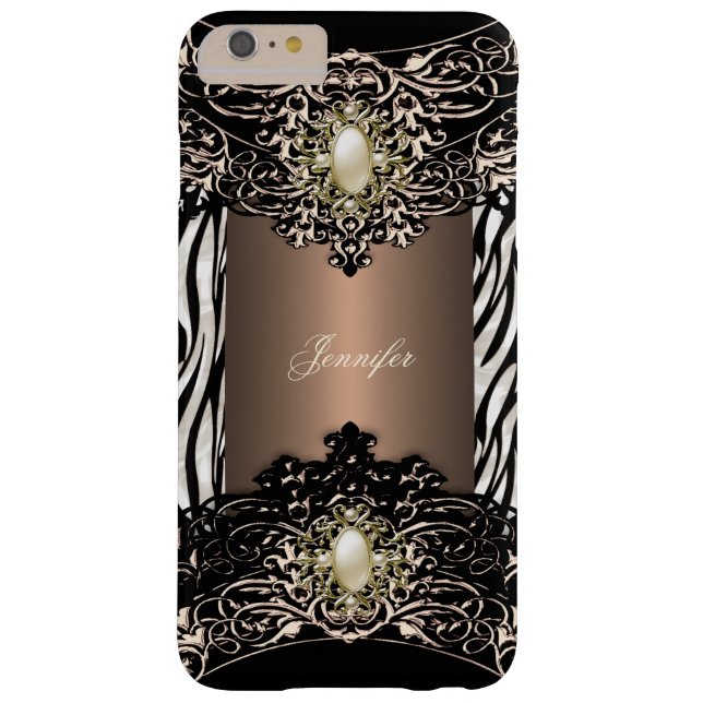 Elite Coffee Zebra Black Pearl Brown 3 Case-Mate iPhone Case (Back)