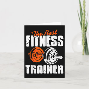 Elite Fitness Coach Weightlifting Motivation Card