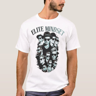 Elite Mindset Vintage Men’s White Graphic T-Shirt