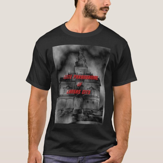 ELITE Paranormal of KC - Haunted House T-Shirt (Front)