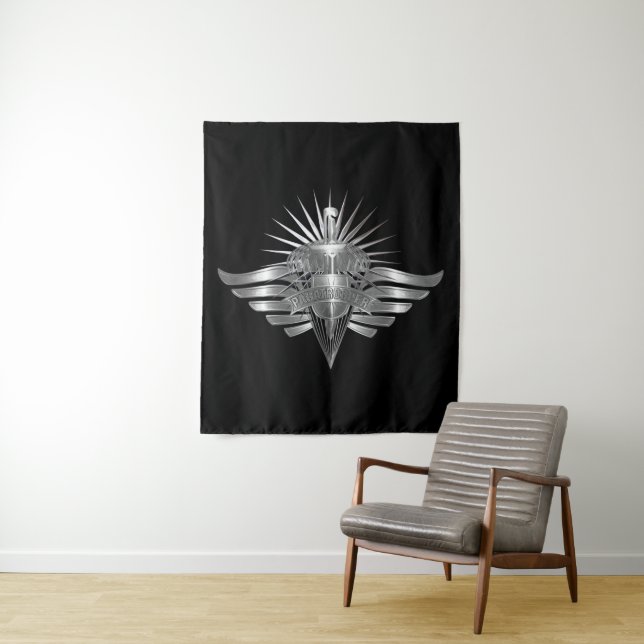 Elite Paratrooper Commemorative Design Tapestry (In Situ)