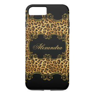 Elite Regal Leopard Gold Black animal print 2 Case-Mate iPhone Case