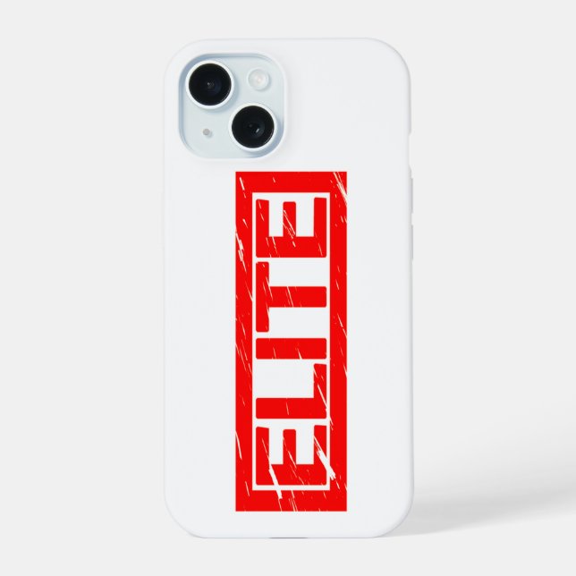 Elite Stamp iPhone 15 Case (Back)
