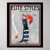 Elite Styles Art Deco 1924 Cover 16x20