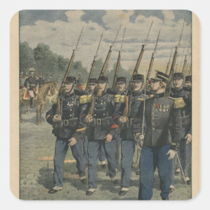 Elite troops of French army Square Sticker