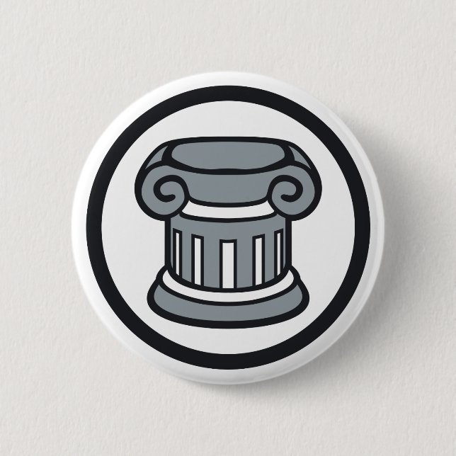 Elitism 2 Inch Round Button (Front)