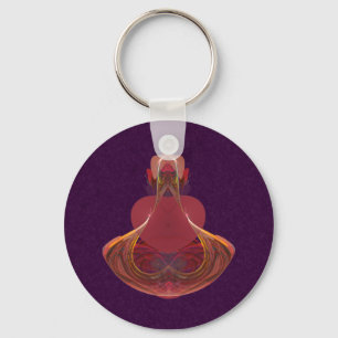 Elixir of Love Potion Bottle Fractal Keychain