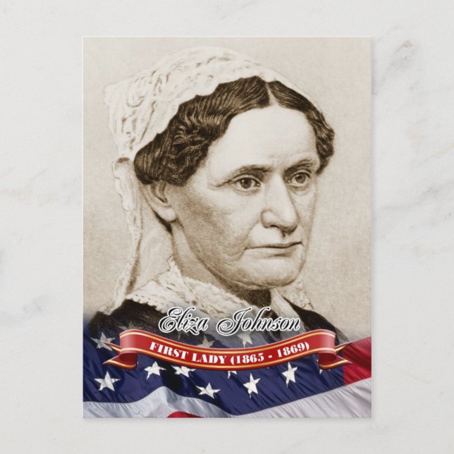 Eliza Johnson, First Lady of the U.S. Postcard (Front)