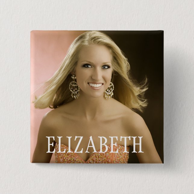 ELIZABETH 2 INCH SQUARE BUTTON (Front)