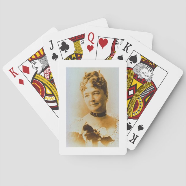 Elizabeth Bacon Custer (1842-1933) wife of General Playing Cards (Back)