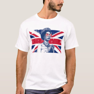 Elizabeth British Flag England Queen Of England T-Shirt
