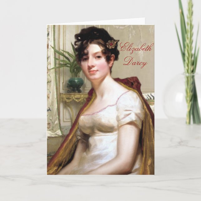 Elizabeth Darcy Notecard (Front)