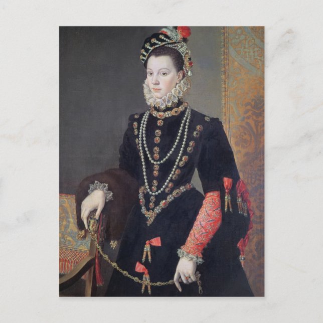 Elizabeth de Valois, 1604-8 Postcard (Front)