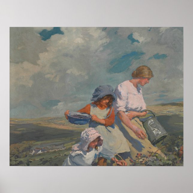 Elizabeth Forbes - Blackberry Gathering Poster (Front)