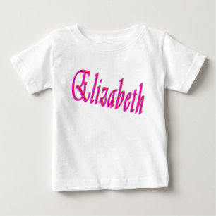 Elizabeth Girls Name Logo, Baby T-Shirt