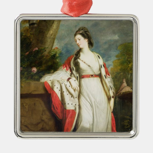 Elizabeth Gunning, Duchess of Hamilton and Duchess Metal Ornament (Front)