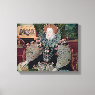 Elizabeth I, Armada Portrait, c.1588 Canvas Print