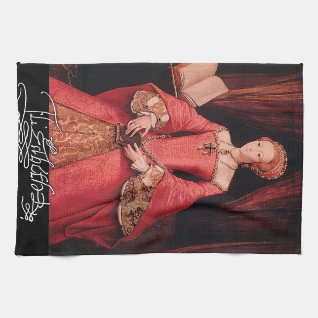 Elizabeth I as Princess Kitchen Towel (Horizontal)
