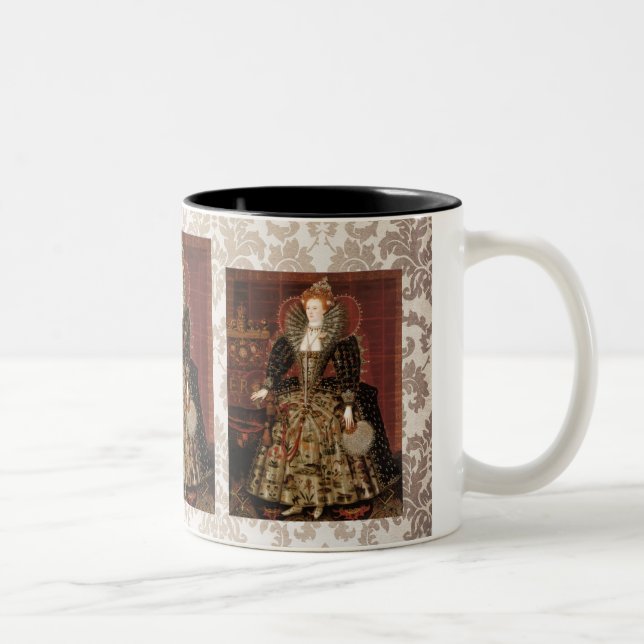 Elizabeth I c 1599 Two-Tone Coffee Mug (Right)
