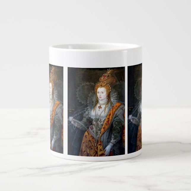 Elizabeth I  Large Coffee Mug (Front)