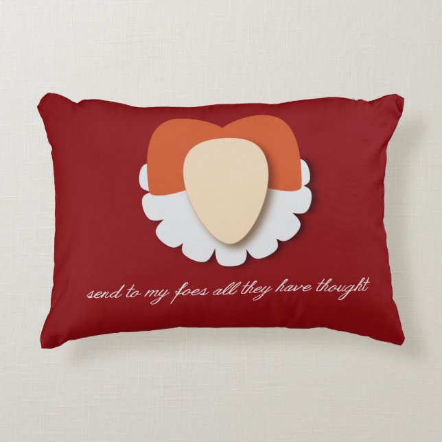 Elizabeth I "Send to my Foes" Accent Pillow (Front)