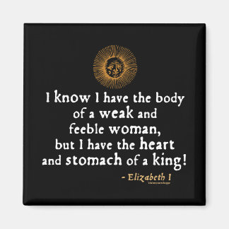 Elizabeth I Tilbury Quote Magnet