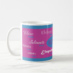 Elizabeth International Name Mug