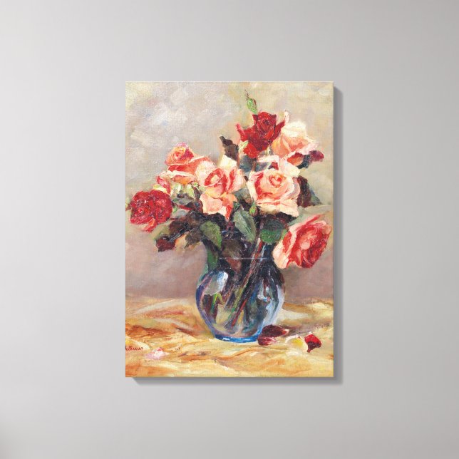 Elizabeth J. Grafin von Attems Stilllife with Ros Canvas Print (Front)