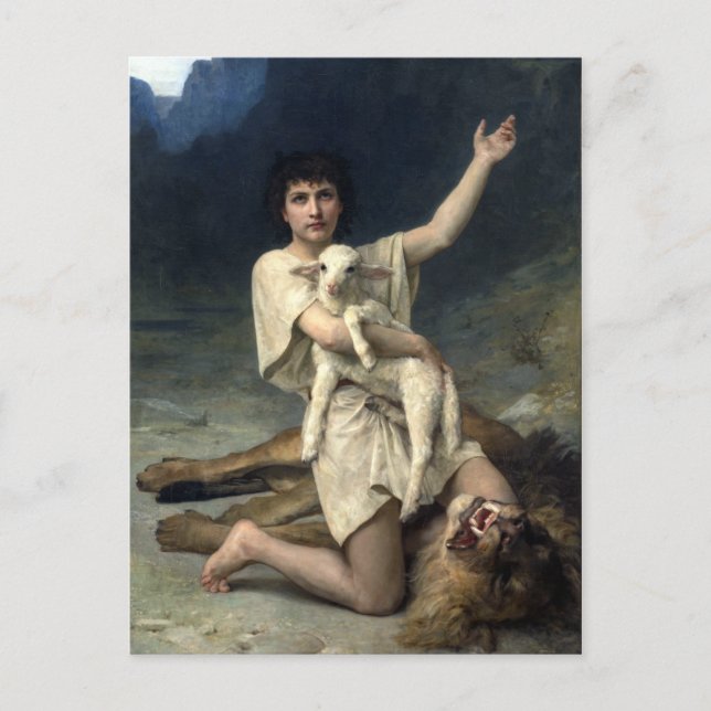 Elizabeth Jane Gardner David the Shepherd Postcard (Front)