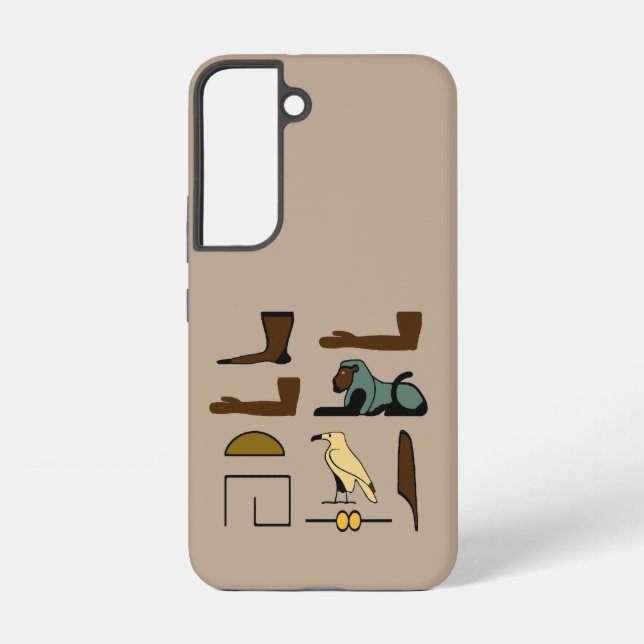 Elizabeth Name in Hieroglyphs symbols of ancient  Samsung Galaxy S22 Case (Back)