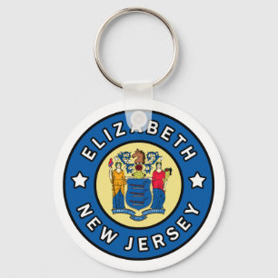 Elizabeth New Jersey Keychain
