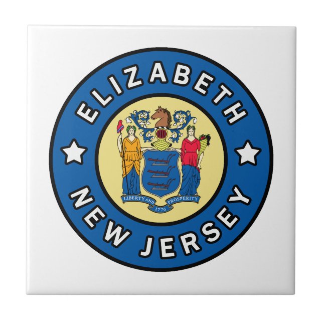 Elizabeth New Jersey Tile (Front)