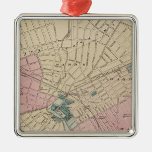 Elizabeth, NJ Metal Ornament