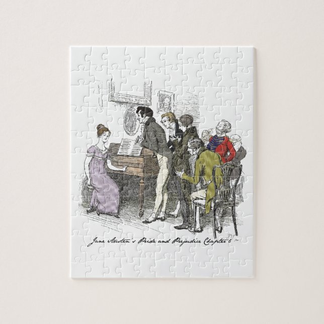 Elizabeth Performs - Jane Austen Pride & Prejudice Jigsaw Puzzle (Vertical)