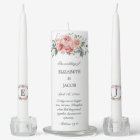 Elizabeth Pink Christian Bride et Groom Initiales