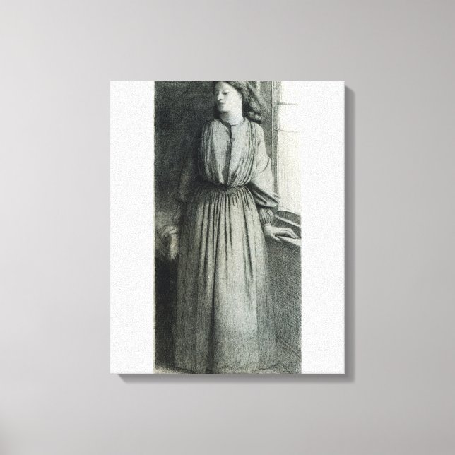 Elizabeth Siddal, May 1854 Canvas Print (Front)
