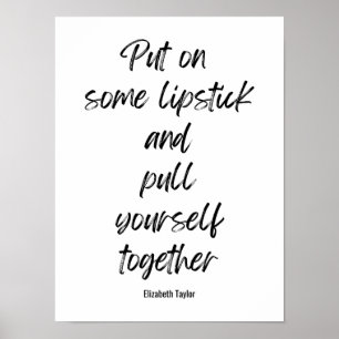 Elizabeth Taylor Inspirational Motivational Quotes Poster