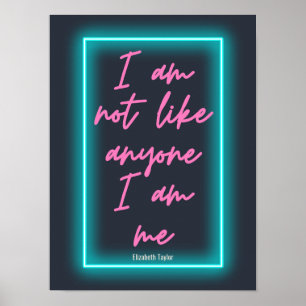 Elizabeth Taylor Motivational Inspirational Quote Poster