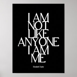 Elizabeth Taylor Motivational Inspirational Quote Poster