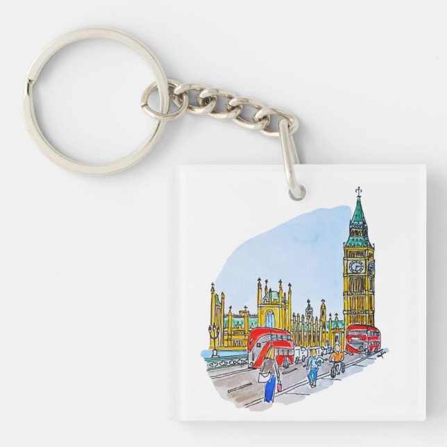 Elizabeth Tower, aka Big Ben Keychain (Front)