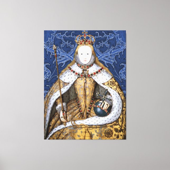 Elizabeth Tudor, Queen of England Canvas Print (Front)