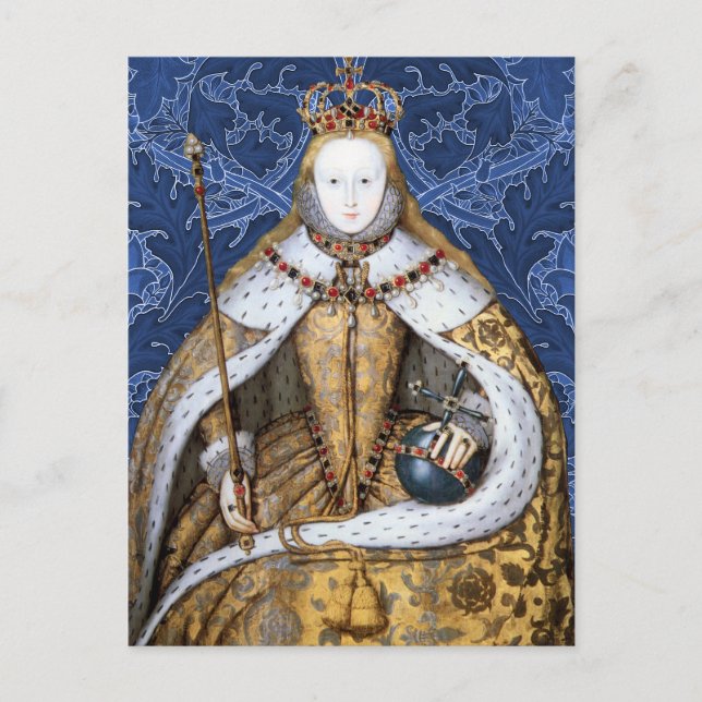 Elizabeth Tudor, Queen of England Postcard (Front)