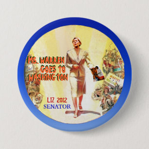 Elizabeth Warren 2012 3 Inch Round Button