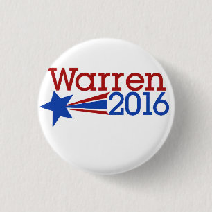 Elizabeth warren 2016 1 inch round button