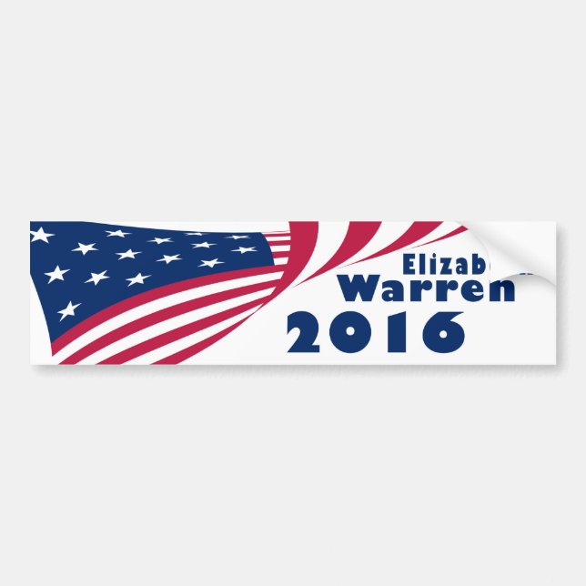 Elizabeth Warren 2016 Bumper Sticker (Front)