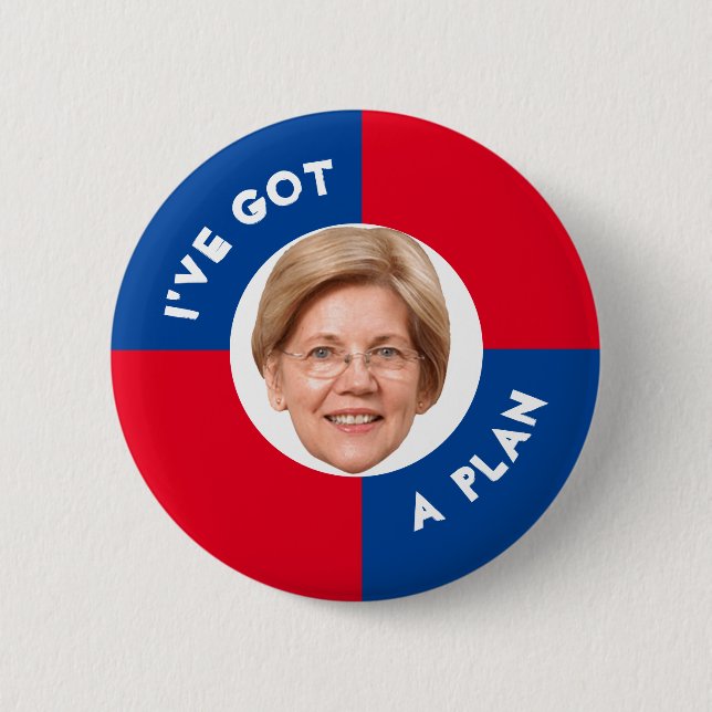 Elizabeth Warren 2020 2 Inch Round Button (Front)